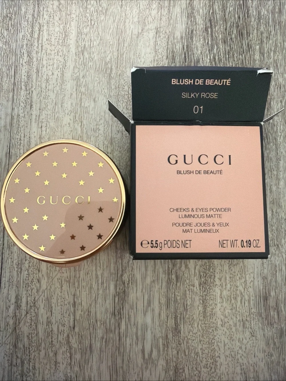 Gucci Blush De Beauté Silky Rose 01 - Peach Pink Compact
